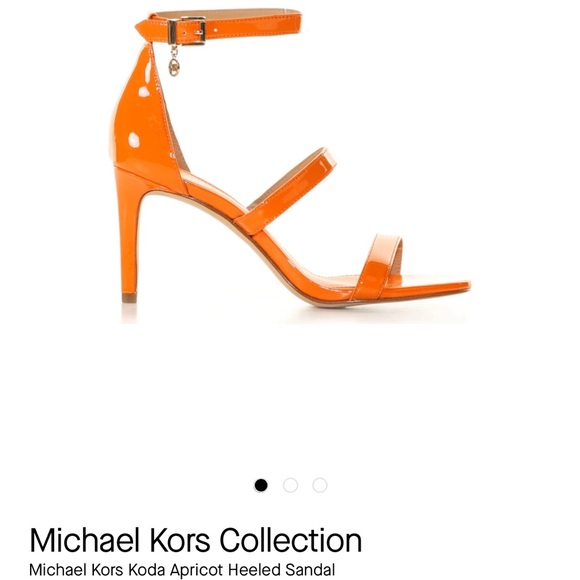NWOB Michael Kors Koda Heel in Orange Patent - Picture 2 of 6
